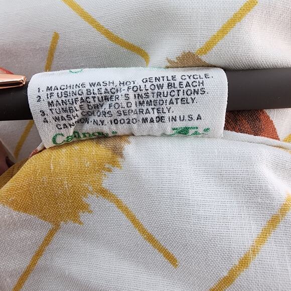 Vintage Cannon Monticello No Iron Full Sheets Top Bottom GEOMETRIC Brown Cowboy - Picture 5 of 6